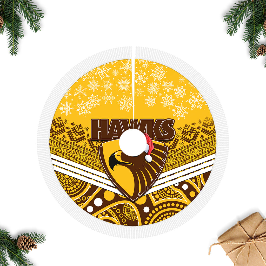 hawthorn-football-christmas-tree-skirt-merry-xmas-2023-mix-aboriginal-art