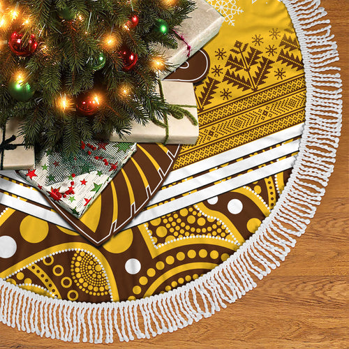 hawthorn-football-christmas-tree-skirt-merry-xmas-2023-mix-aboriginal-art