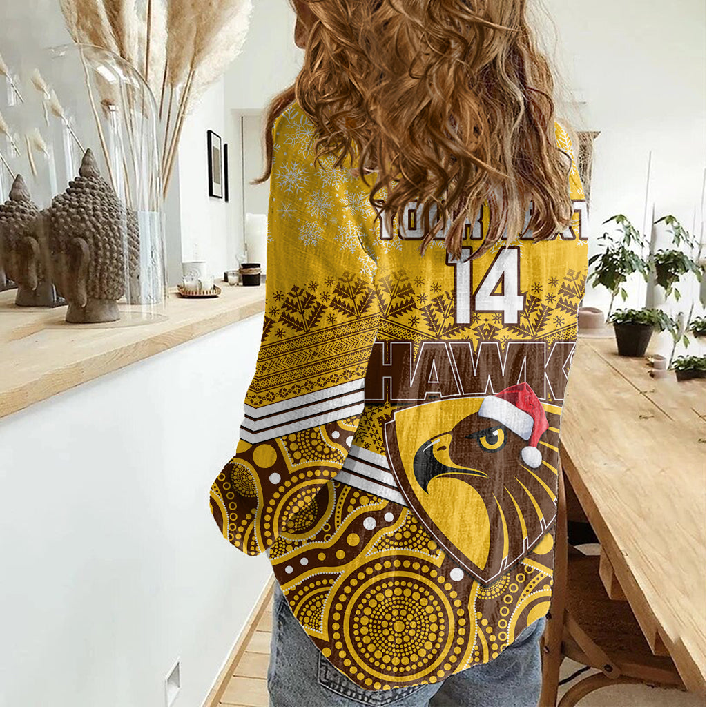 custom-hawthorn-football-christmas-women-casual-shirt-merry-xmas-2023-mix-aboriginal-art