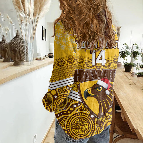 custom-hawthorn-football-christmas-women-casual-shirt-merry-xmas-2023-mix-aboriginal-art