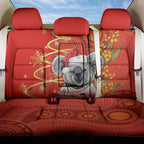 personalised-australia-koala-christmas-back-car-seat-cover-aboriginal-art-with-golden-wattle