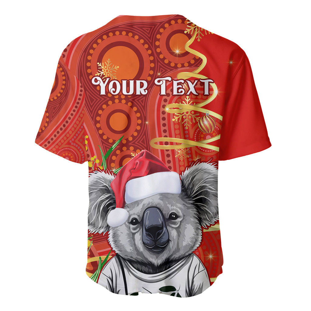 personalised-australia-koala-christmas-baseball-jersey-aboriginal-art-with-golden-wattle