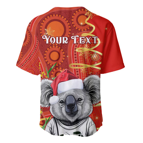 personalised-australia-koala-christmas-baseball-jersey-aboriginal-art-with-golden-wattle