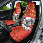 personalised-australia-koala-christmas-car-seat-cover-aboriginal-art-with-golden-wattle