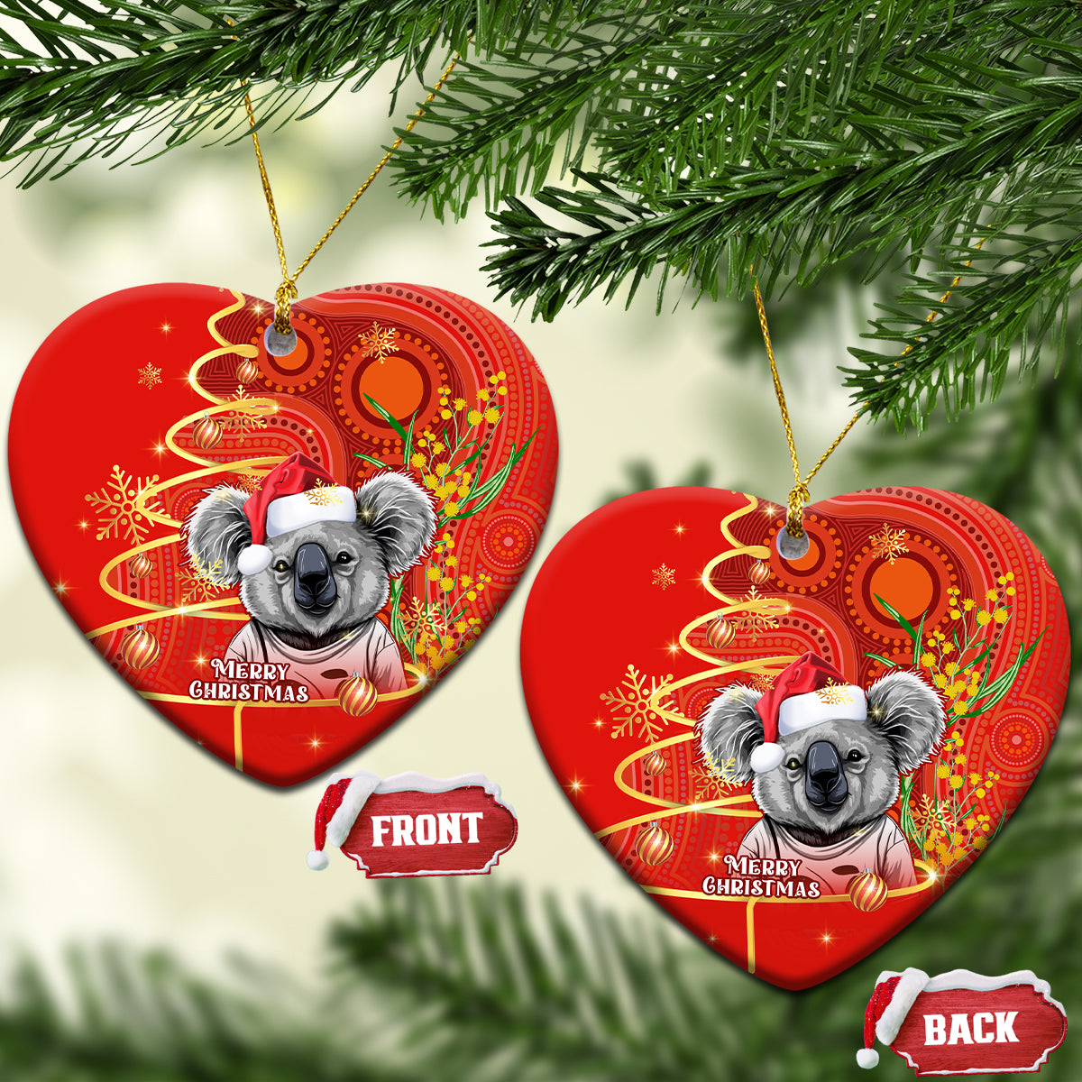 australia-koala-christmas-ceramic-ornament-aboriginal-art-with-golden-wattle