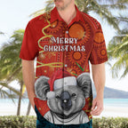 personalised-australia-koala-christmas-hawaiian-shirt-aboriginal-art-with-golden-wattle