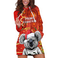 personalised-australia-koala-christmas-hoodie-dress-aboriginal-art-with-golden-wattle