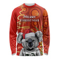 personalised-australia-koala-christmas-long-sleeve-shirt-aboriginal-art-with-golden-wattle