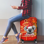 personalised-australia-koala-christmas-luggage-cover-aboriginal-art-with-golden-wattle