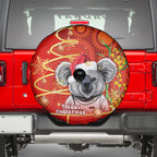 personalised-australia-koala-christmas-spare-tire-cover-aboriginal-art-with-golden-wattle