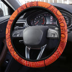 Australia Koala Christmas Steering Wheel Cover Aboriginal Art With Golden Wattle