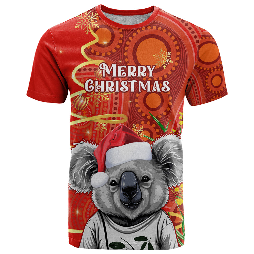 personalised-australia-koala-christmas-t-shirt-aboriginal-art-with-golden-wattle