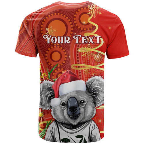 personalised-australia-koala-christmas-t-shirt-aboriginal-art-with-golden-wattle