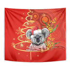 personalised-australia-koala-christmas-tapestry-aboriginal-art-with-golden-wattle