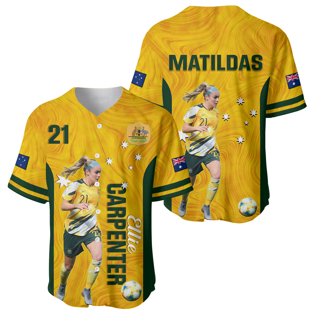 australia-soccer-baseball-jersey-ellie-carpenter-matildas-gold-version