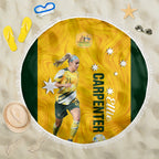 australia-soccer-beach-blanket-ellie-carpenter-matildas-gold-version
