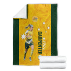 australia-soccer-blanket-ellie-carpenter-matildas-gold-version