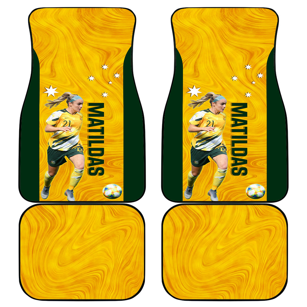 australia-soccer-car-mats-ellie-carpenter-matildas-gold-version