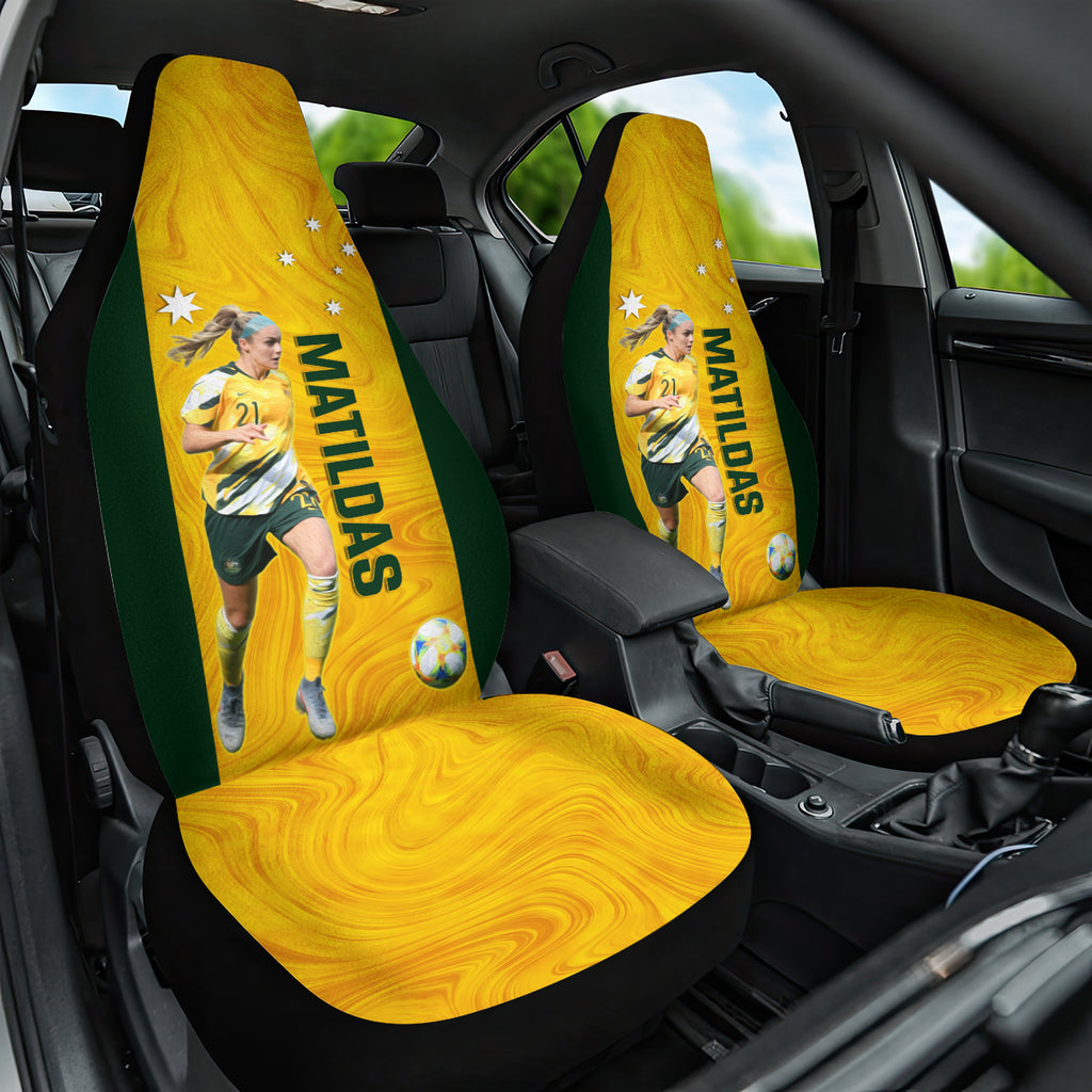 australia-soccer-car-seat-cover-ellie-carpenter-matildas-gold-version