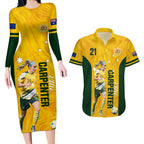 australia-soccer-couples-matching-long-sleeve-bodycon-dress-and-hawaiian-shirt-ellie-carpenter-matildas-gold-version