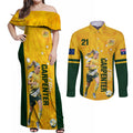 australia-soccer-couples-matching-off-shoulder-maxi-dress-and-long-sleeve-button-shirt-ellie-carpenter-matildas-gold-version