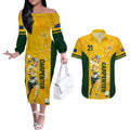 australia-soccer-couples-matching-off-the-shoulder-long-sleeve-dress-and-hawaiian-shirt-ellie-carpenter-matildas-gold-version