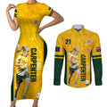 australia-soccer-couples-matching-short-sleeve-bodycon-dress-and-long-sleeve-button-shirt-ellie-carpenter-matildas-gold-version