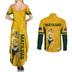 australia-soccer-couples-matching-summer-maxi-dress-and-long-sleeve-button-shirt-ellie-carpenter-matildas-gold-version