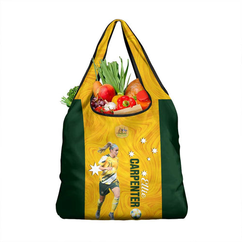 Australia Soccer Grocery Bag Ellie Carpenter Matildas Gold Version