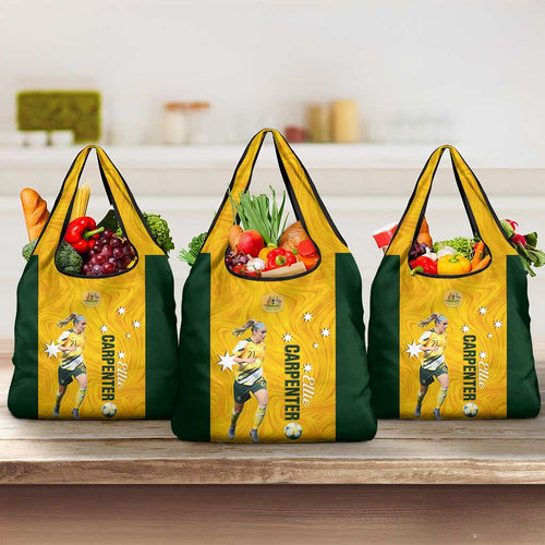 Australia Soccer Grocery Bag Ellie Carpenter Matildas Gold Version