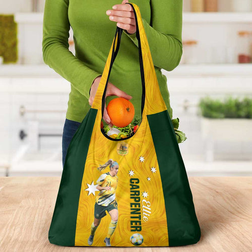 Australia Soccer Grocery Bag Ellie Carpenter Matildas Gold Version