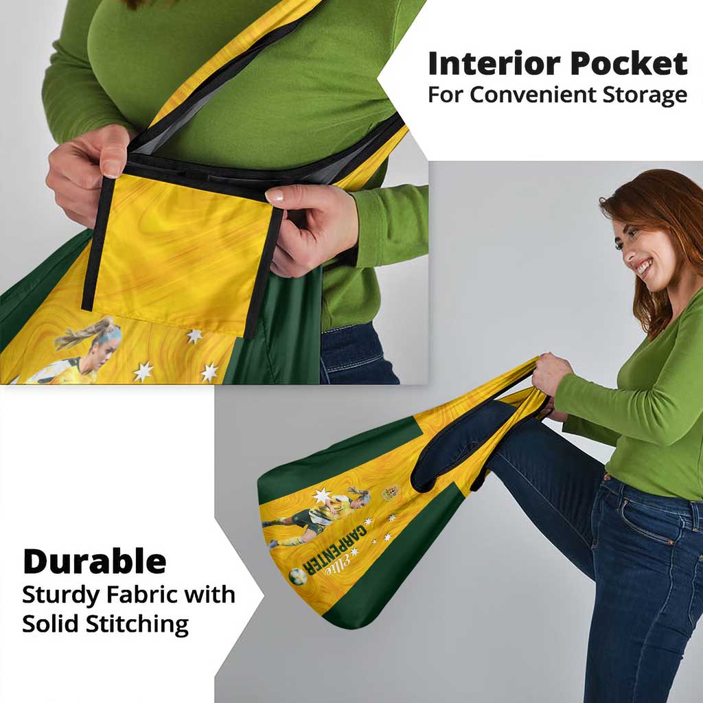 Australia Soccer Grocery Bag Ellie Carpenter Matildas Gold Version