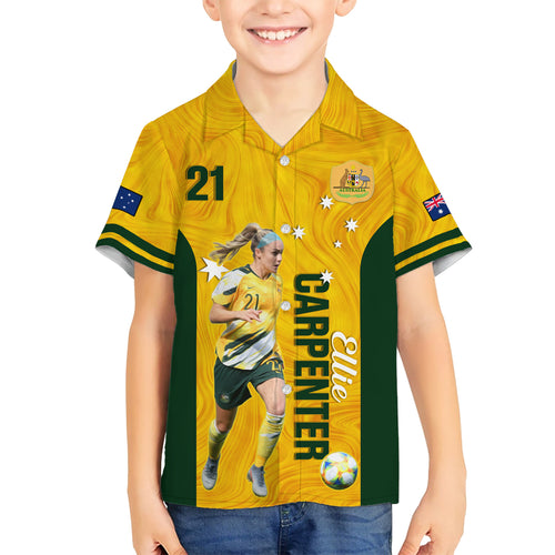 australia-soccer-hawaiian-shirt-ellie-carpenter-matildas-gold-version