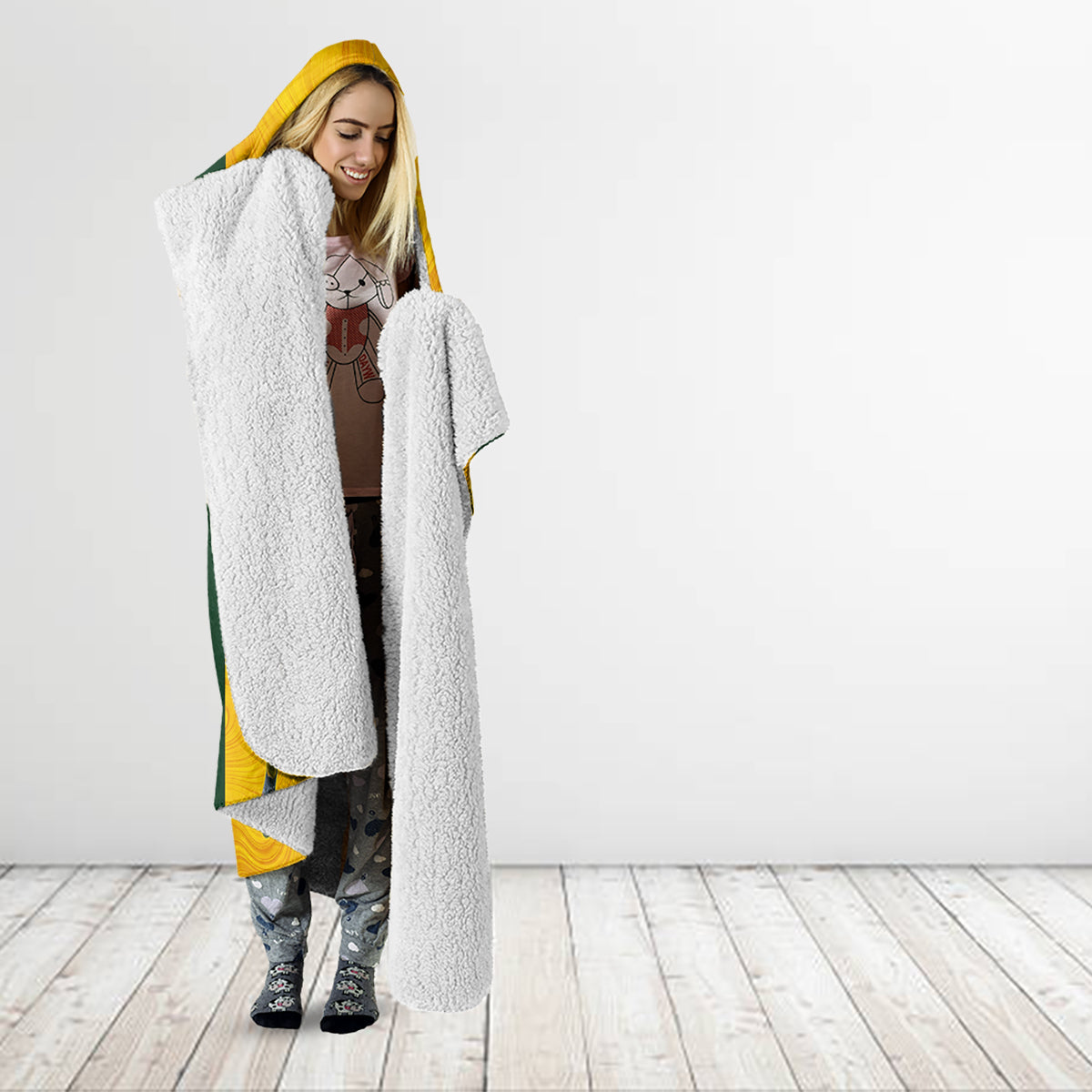 australia-soccer-hooded-blanket-ellie-carpenter-matildas-gold-version
