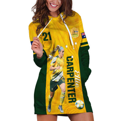 australia-soccer-hoodie-dress-ellie-carpenter-matildas-gold-version