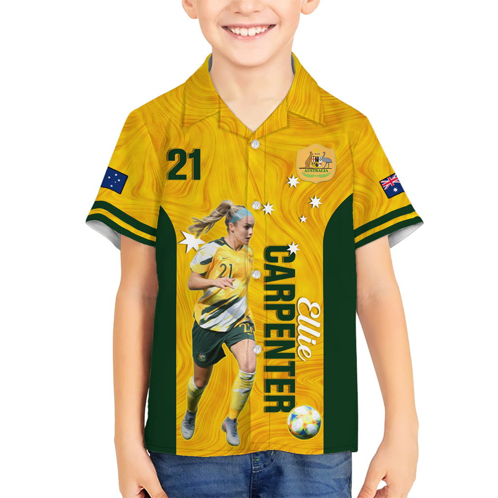 australia-soccer-kid-hawaiian-shirt-ellie-carpenter-matildas-gold-version