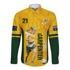 australia-soccer-long-sleeve-button-shirt-ellie-carpenter-matildas-gold-version