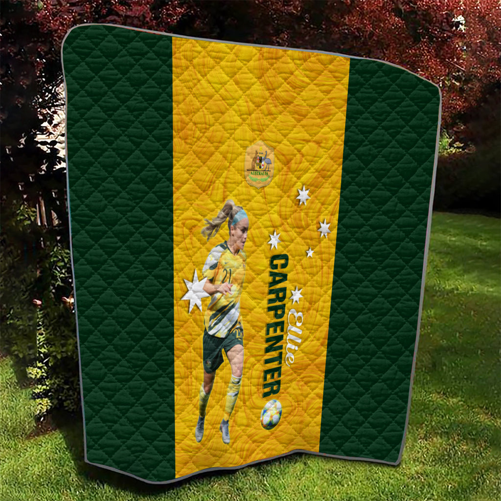 australia-soccer-quilt-ellie-carpenter-matildas-gold-version