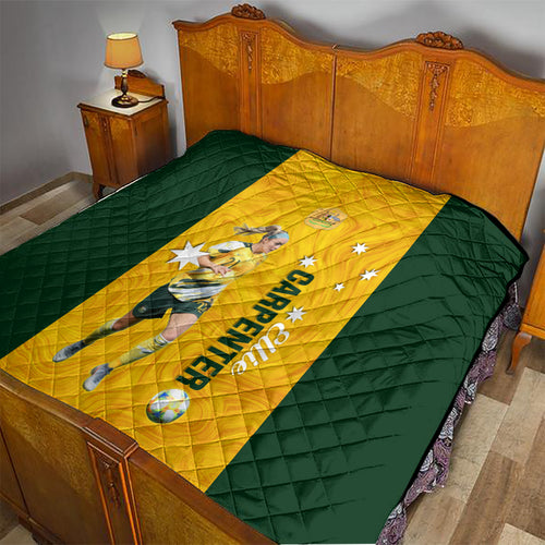 australia-soccer-quilt-ellie-carpenter-matildas-gold-version