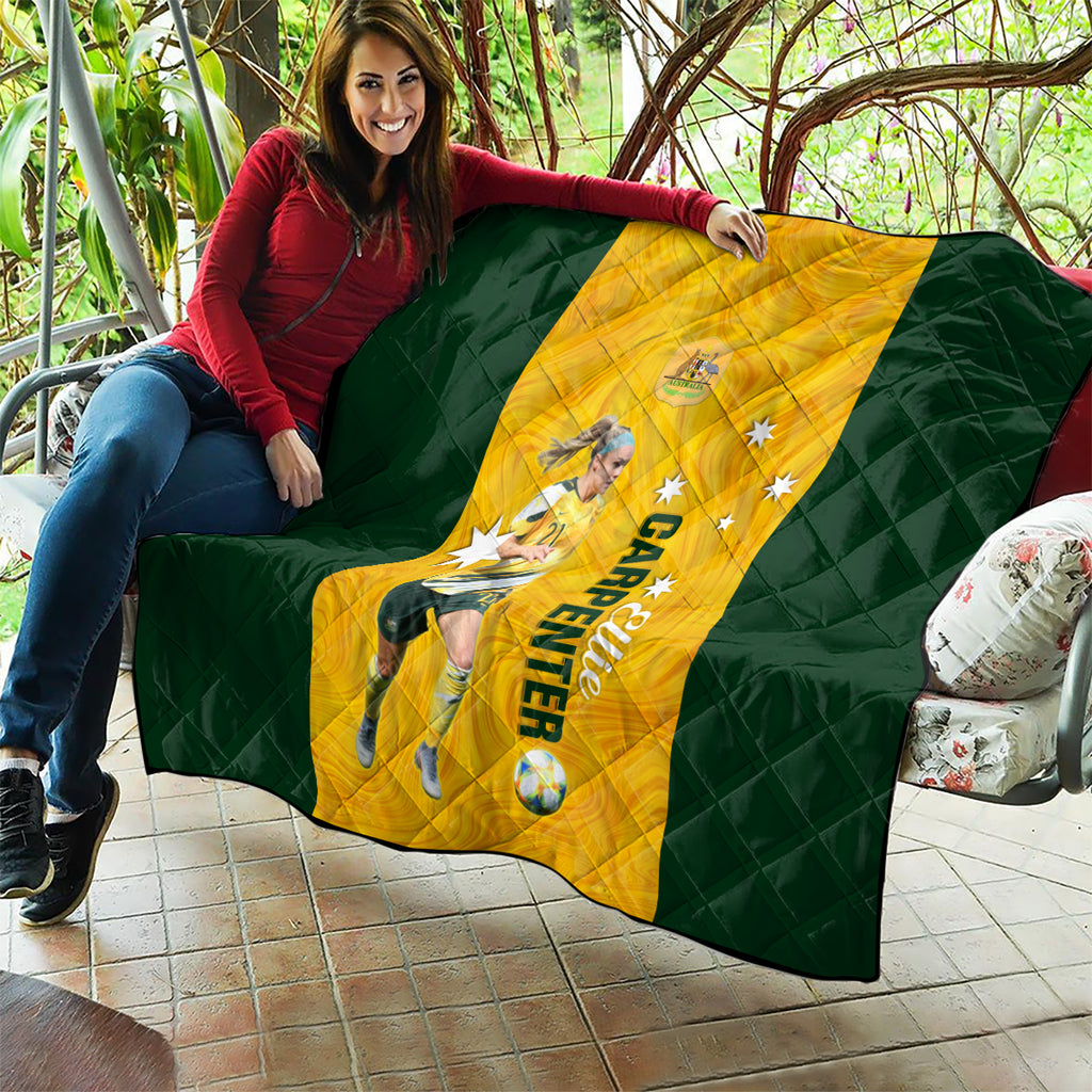 australia-soccer-quilt-ellie-carpenter-matildas-gold-version