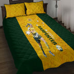 australia-soccer-quilt-bed-set-ellie-carpenter-matildas-gold-version