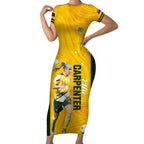 australia-soccer-short-sleeve-bodycon-dress-ellie-carpenter-matildas-gold-version