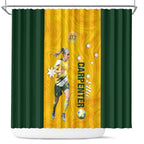australia-soccer-shower-curtain-ellie-carpenter-matildas-gold-version