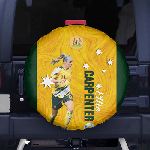 australia-soccer-spare-tire-cover-ellie-carpenter-matildas-gold-version