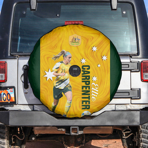 australia-soccer-spare-tire-cover-ellie-carpenter-matildas-gold-version
