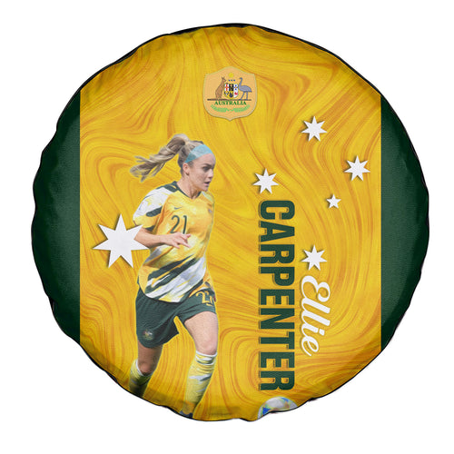 australia-soccer-spare-tire-cover-ellie-carpenter-matildas-gold-version