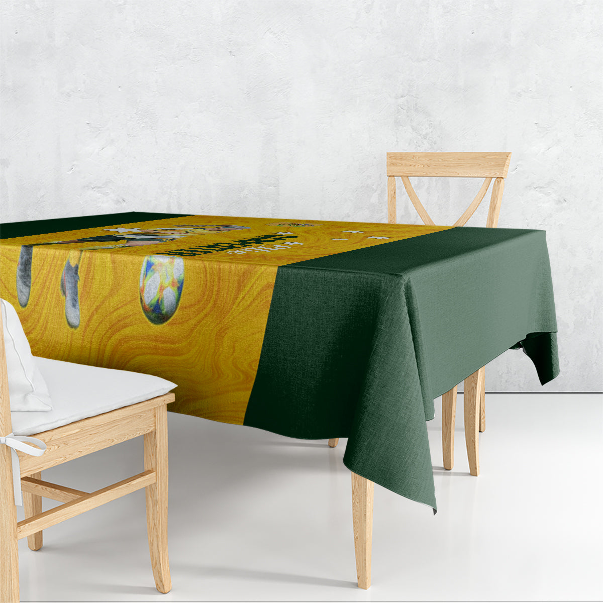 australia-soccer-tablecloth-ellie-carpenter-matildas-gold-version