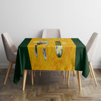 australia-soccer-tablecloth-ellie-carpenter-matildas-gold-version