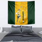 australia-soccer-tapestry-ellie-carpenter-matildas-gold-version