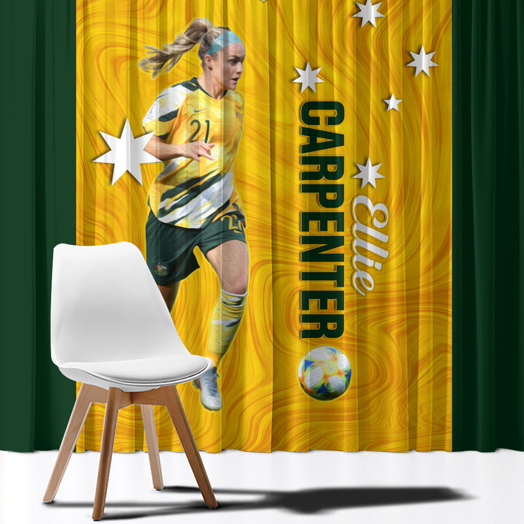 australia-soccer-window-curtain-ellie-carpenter-matildas-gold-version